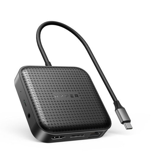 HYPER HD583-GL station d'accueil USB 3.2 Gen 1 (3.1 Gen 1) Type-C Noir