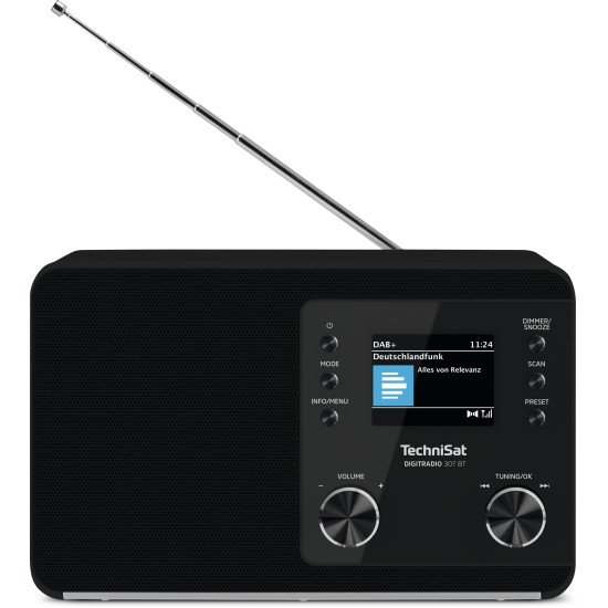 TechniSat Digitradio 307 BT Personnel Analogique et numérique Noir
