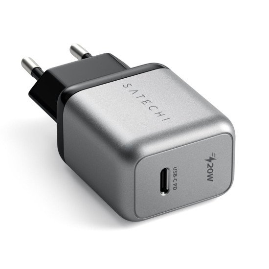 Satechi ST-UC20WCM-EU chargeur d'appareils mobiles Téléphone portable, Tablette Gris Secteur Intérieure Satechi ST-UC20WCM-EU chargeur d'appareils mobiles Téléphone portable, Tablette Gris Secteur Intérieure