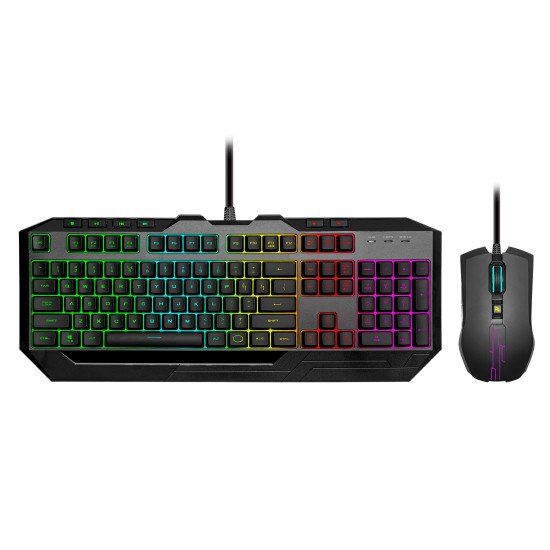 Cooler Master Peripherals DEVASTATOR 3 RGB clavier Jouer USB QWERTZ Allemand Noir Cooler Master Peripherals DEVASTATOR 3 RGB clavier Jouer USB QWERTZ Allemand Noir