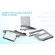 i-tec Metal Cooling Pad for notebooks (up-to 15.6”) with USB-C Docking Station (Power Delivery 100 W)