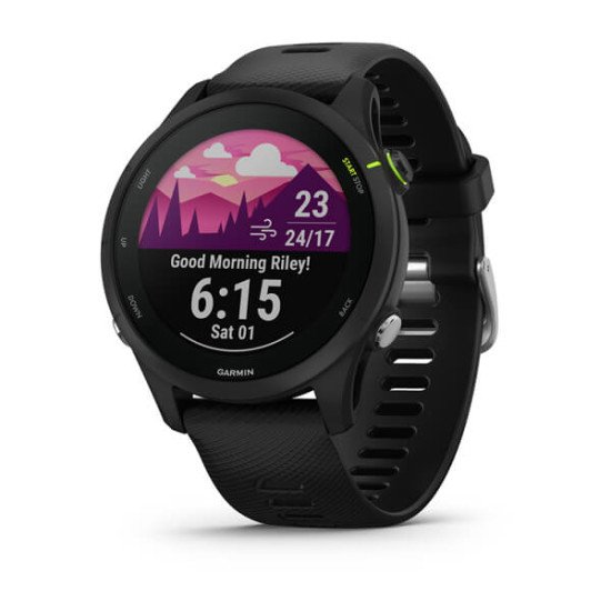 Garmin Forerunner 255 Music 3,3 cm (1.3") MIP 46 mm Noir GPS (satellite)