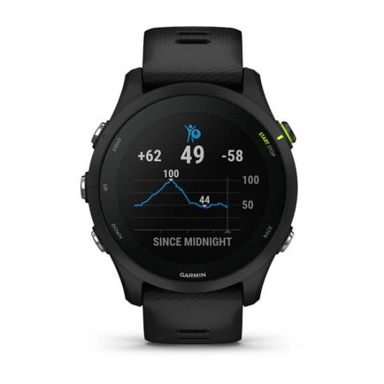 Garmin Forerunner 255 Music 3,3 cm (1.3") MIP 46 mm Noir GPS (satellite)