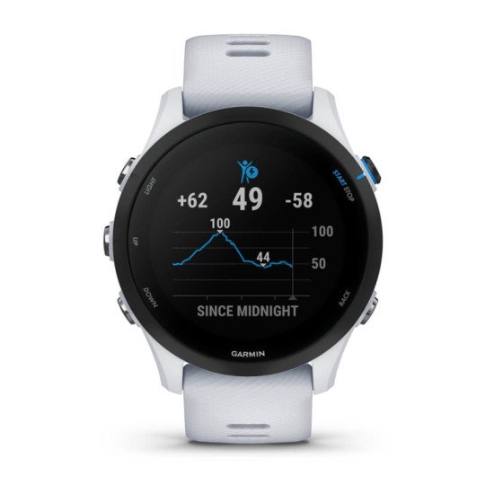 Garmin Forerunner 255 Music 3,3 cm (1.3") MIP 46 mm Blanc GPS (satellite)