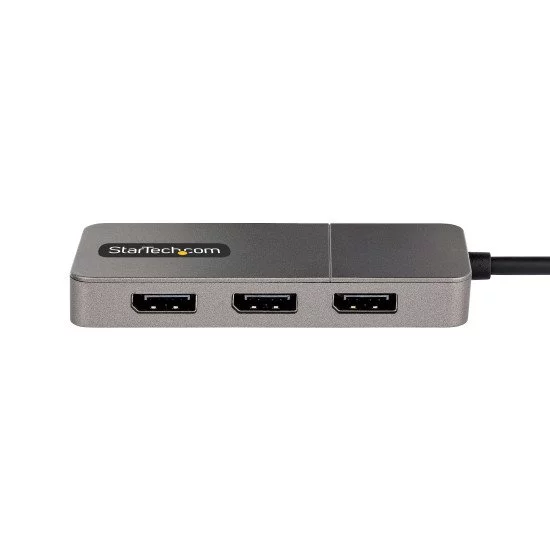 StarTech.com Adaptateur Multi-Moniteur USB-C 3 ports, Hub USB-C vers 3x DP 1.4 MST, Splitter 4K 60Hz DP pour PC, HDR, Câble Extra-Long StarTech.com Adaptateur Multi-Moniteur USB-C 3 ports, Hub USB-C vers 3x DP 1.4 MST, Splitter 4K 60Hz DP pour PC, HDR, Câble Extra-Long