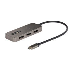 StarTech.com Adaptateur Multi-Moniteur USB-C 3 ports, Hub USB-C vers 3x DP 1.4 MST, Splitter 4K 60Hz DP pour PC, HDR, Câble Extra-Long StarTech.com Adaptateur Multi-Moniteur USB-C 3 ports, Hub USB-C vers 3x DP 1.4 MST, Splitter 4K 60Hz DP pour PC, HDR, Câble Extra-Long