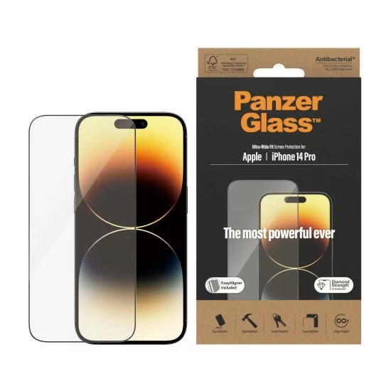 PanzerGlass Ultra-Wide Fit Apple iPhone Protection d'écran transparent 1 pièce(s) PanzerGlass Ultra-Wide Fit Apple iPhone Protection d'écran transparent 1 pièce(s)
