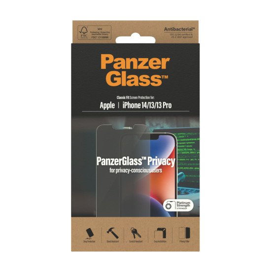 PanzerGlass Classic Fit Privacy Apple i Protection d'écran transparent 1 pièce(s)