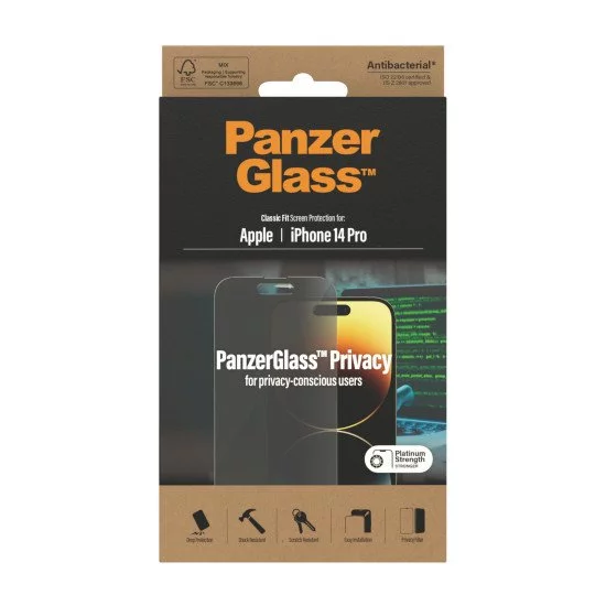 PanzerGlass Classic Fit Privacy Apple i Protection d'écran transparent 1 pièce(s) PanzerGlass Classic Fit Privacy Apple i Protection d'écran transparent 1 pièce(s)