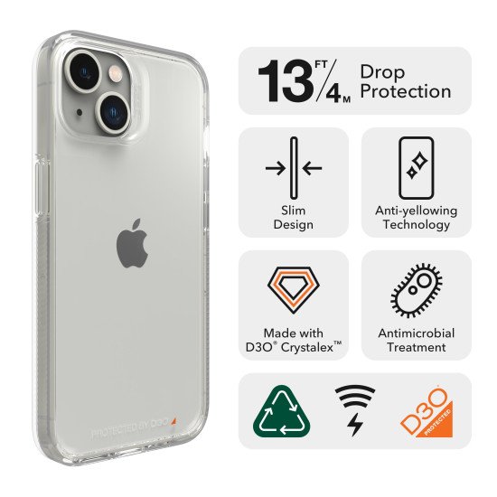 GEAR4 Crystal Palace coque de protection pour téléphones portables 15,5 cm (6.1") Housse Transparent GEAR4 Crystal Palace coque de protection pour téléphones portables 15,5 cm (6.1") Housse Transparent