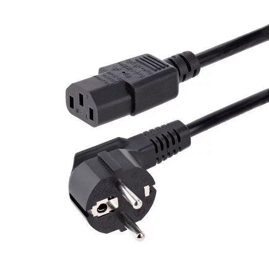 StarTech.com Cordon d'Alimentation PC de 1m - Câble Alimentation, 18AWG, 10A 250V - Cordon d'Alimentation pour Ordinateur Schuko UE vers C13 - Câble Alimentation TV/moniteur - Câble Schuko CEE 7/7 à IEC 60320 C13 StarTech.com Cordon d'Alimentation PC de 1m - Câble Alimentation, 18AWG, 10A 250V - Cordon d'Alimentation pour Ordinateur Schuko UE vers C13 - Câble Alimentation TV/moniteur - Câble Schuko CEE 7/7 à IEC 60320 C13