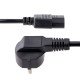 StarTech.com Cordon d'Alimentation PC de 1m - Câble Alimentation, 18AWG, 10A 250V - Cordon d'Alimentation pour Ordinateur Schuko UE vers C13 - Câble Alimentation TV/moniteur - Câble Schuko CEE 7/7 à IEC 60320 C13