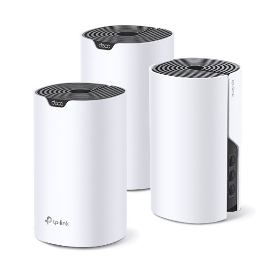 TP-Link Deco S7 (3-pack) Bi-bande (2,4 GHz / 5 GHz) Wi-Fi 5 (802.11ac) Blanc, Noir Interne