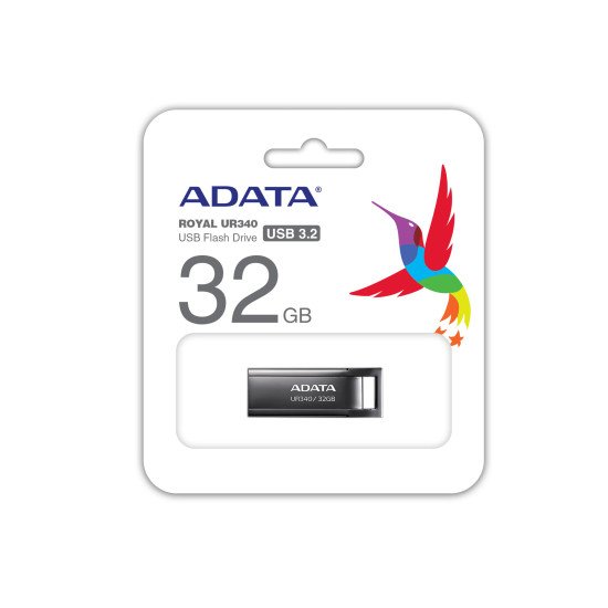 ADATA UR340 lecteur USB flash 32 Go USB Type-A 3.2 Gen 1 (3.1 Gen 1) Noir