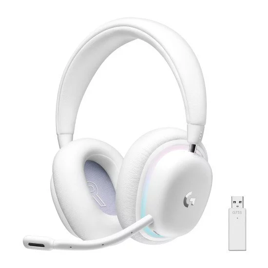 Logitech G G735 Casque Avec fil &sans fil Arceau Jouer Bluetooth Blanc Logitech G G735 Casque Avec fil &sans fil Arceau Jouer Bluetooth Blanc