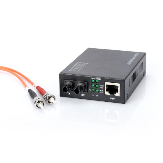 Digitus Convertisseur médias gigabit , RJ45 / ST