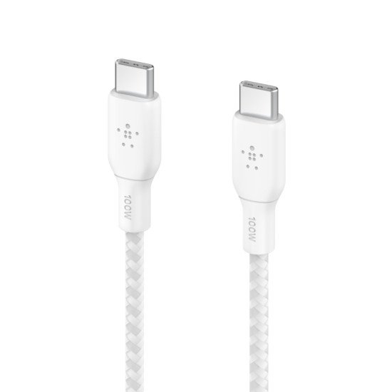 Belkin CAB014bt3MWH câble USB 3 m USB 2.0 USB C Blanc