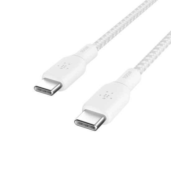 Belkin CAB014bt3MWH câble USB 3 m USB 2.0 USB C Blanc