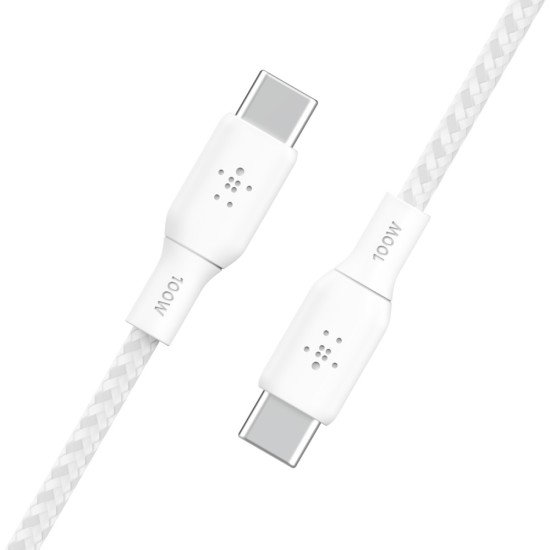 Belkin BOOST CHARGE câble USB 2 m USB 2.0 USB C Blanc