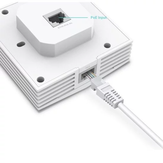 TP-Link EAP650-Wall 3000 Mbit/s Blanc Connexion Ethernet, supportant l'alimentation via ce port (PoE)