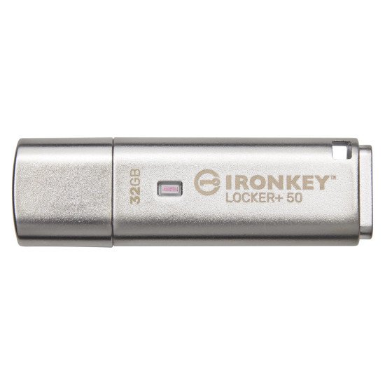 Kingston Technology IronKey Locker+ 50 lecteur USB flash 32 Go USB Type-A 3.2 Gen 1 (3.1 Gen 1) Argent