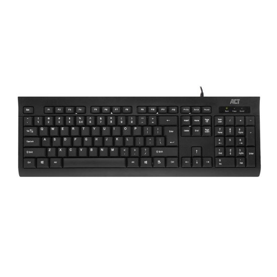 ACT AC5410 clavier USB QWERTY Anglais américain Noir