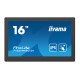 iiyama T1624MSC-B1 affichage de messages Écran plat interactif 15.6" IPS 450 cd/m² Full HD Noir Écran tactile 24/7