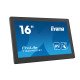 iiyama T1624MSC-B1 affichage de messages Écran plat interactif 15.6" IPS 450 cd/m² Full HD Noir Écran tactile 24/7