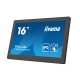 iiyama T1624MSC-B1 affichage de messages Écran plat interactif 15.6" IPS 450 cd/m² Full HD Noir Écran tactile 24/7