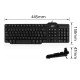 ACT AC5475 clavier USB AZERTY Belge Noir