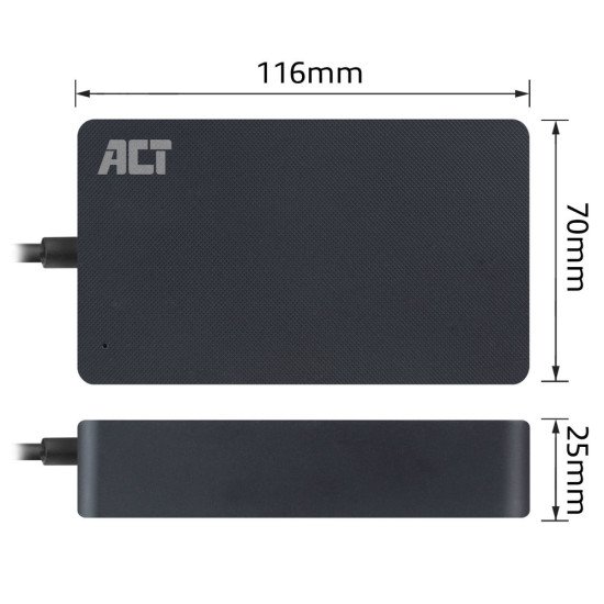 ACT AC2060 adaptateur de puissance & onduleur Intérieur 90 W Noir