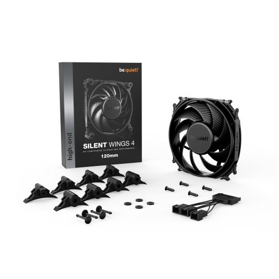 be quiet! SILENT WINGS 4 | 120mm Boitier PC Ventilateur 12 cm Noir 1 pièce(s)