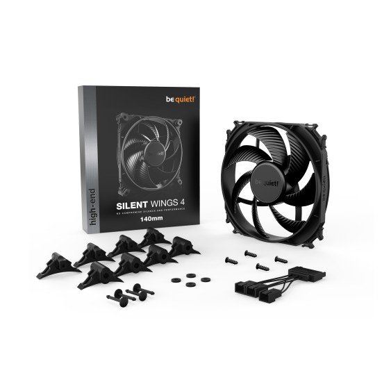 be quiet! SILENT WINGS 4 | 140mm Boitier PC Ventilateur 14 cm Noir 1 pièce(s)