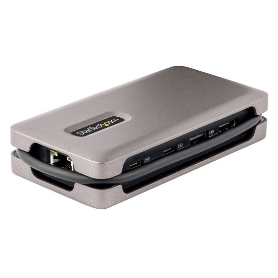 StarTech.com Adaptateur Multiport USB C - Station d'Accueil USB C, 4K 60Hz HDMI 2.0b, HDR, Hub USB 3.2 Gen 2 10Gbps - Mini Dock USB C 100W PD Pass-Through - Adaptateur Vidéo avec Câble de 30cm pour PC Portable