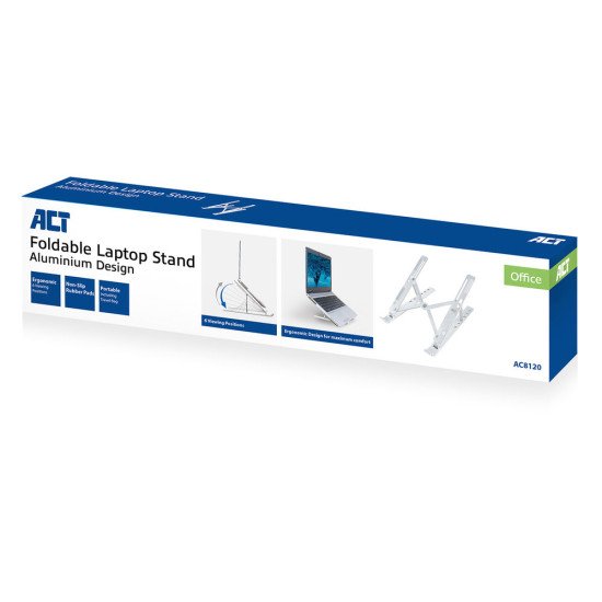 ACT AC8120 Support de livres Supports de Notebook Gris 43,9 cm (17.3")