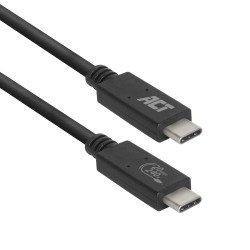 ACT AC7431 câble USB 1 m USB4 Gen 2x2 USB C Noir ACT AC7431 câble USB 1 m USB4 Gen 2x2 USB C Noir