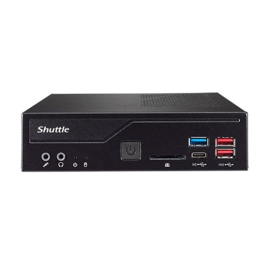 Shuttle XPС slim DH670 1,3L mini PC Noir LGA 1700