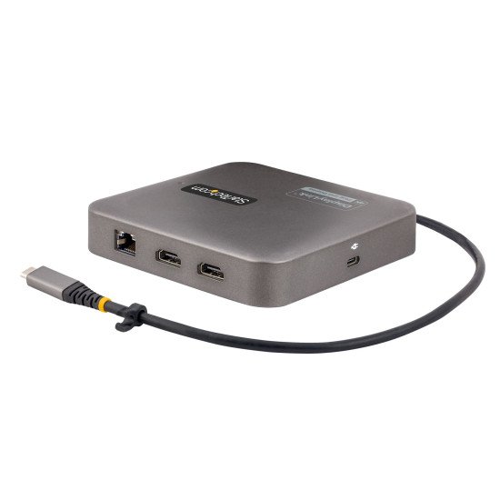 StarTech.com Adaptateur Multiport USB C, Double HDMI - Hub USB 3.1 10 Gbps à 2 Ports, HDR10, Câble de 35cm, 100W USB PD Passthrough, GbE, SD - Adaptateur USB-C vers HDMI 4k60Hz, Docking Station/Station d'Accueil