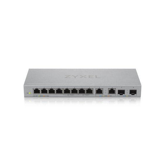 Zyxel XGS1010-12-ZZ0102F commutateur réseau Non-géré Gigabit Ethernet (10/100/1000) Gris