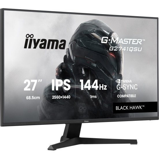 iiyama G-MASTER G2741QSU-B1 écran PC 68,6 cm (27") 2560 x 1440 pixels Noir iiyama G-MASTER G2741QSU-B1 écran PC 68,6 cm (27") 2560 x 1440 pixels Noir