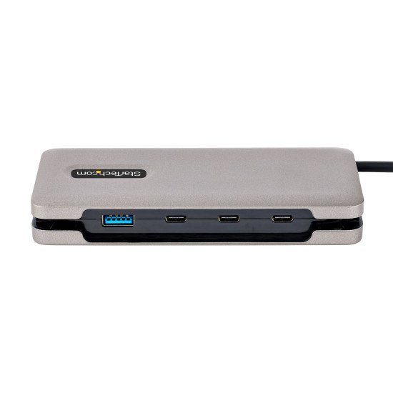 StarTech.com Hub USB-C à 4 Ports - 1x USB A et 3x USB C - Adaptateur Multiport USB 3.1 10 Gbps - Alimentation par Bus - Hub USB Type-C avec Câble de 25 cm - Hub/Splitter USB-C vers USB-A Portable