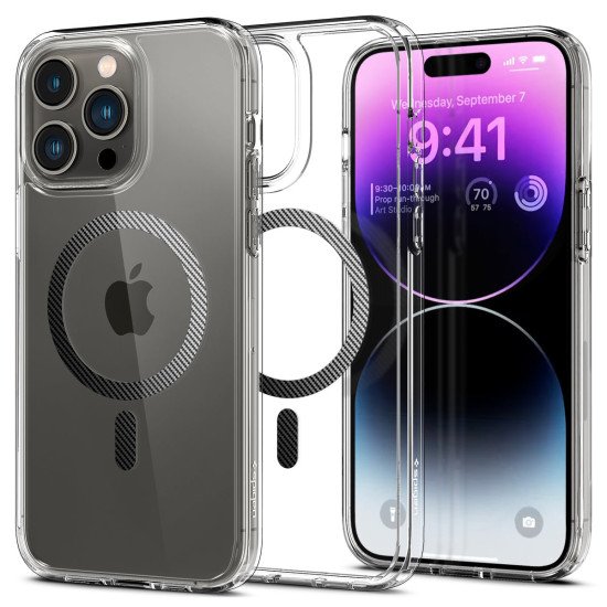 Spigen ACS04971 coque de protection pour téléphones portables 15,5 cm (6.1") Housse Charbon, Transparent