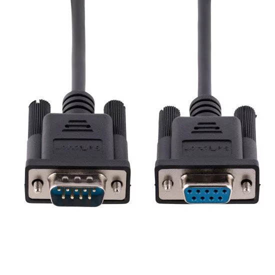 StarTech.com Câble Série RS232 Null Modem de 3m - Cordon DB9 Mâle Femelle - Câble Série Croisé avec Blindage Al-Mylar - Port série COM, Compatible avec les Appareils DTE, Noir, F/M StarTech.com Câble Série RS232 Null Modem de 3m - Cordon DB9 Mâle Femelle - Câble Série Croisé avec Blindage Al-Mylar - Port série COM, Compatible avec les Appareils DTE, Noir, F/M