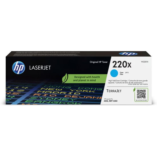 HP Toner LaserJet cyan authentique 220X