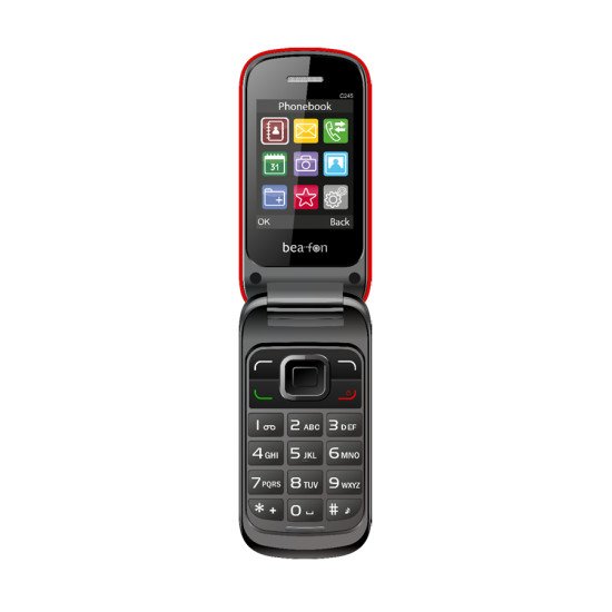 Beafon C245 6,1 cm (2.4") 100 g Rouge Téléphone pour seniors