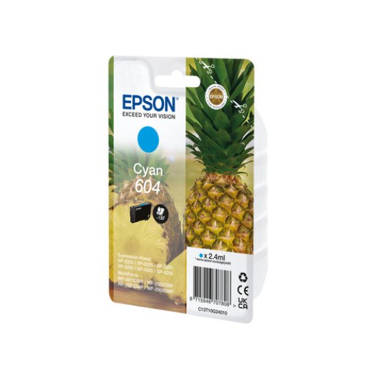 Epson 604 cartouche d'encre 1 pièce(s) Original Rendement standard Cyan Epson 604 cartouche d'encre 1 pièce(s) Original Rendement standard Cyan