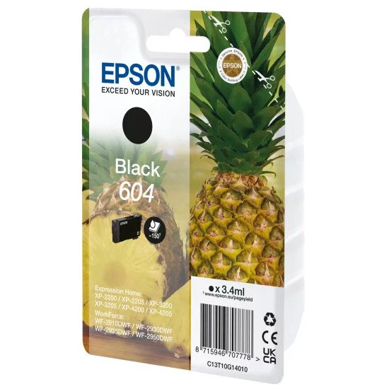 Epson 604 cartouche d'encre 1 pièce(s) Original Noir Epson 604 cartouche d'encre 1 pièce(s) Original Noir