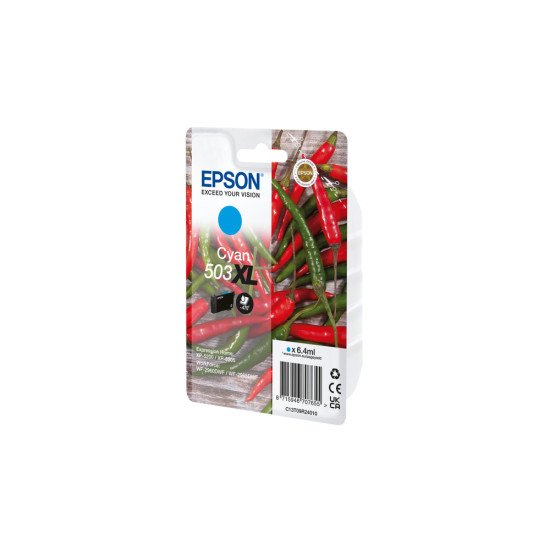 Epson 503XL cartouche d'encre 1 pièce(s) Compatible Rendement élevé (XL) Cyan