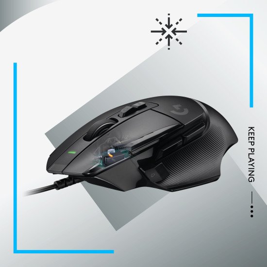 Logitech G G502 X souris Droitier USB Type-A Optique 25600 DPI