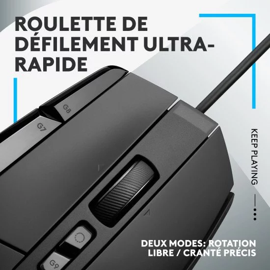 Logitech G G502 X souris Droitier USB Type-A Optique 25600 DPI Logitech G G502 X souris Droitier USB Type-A Optique 25600 DPI